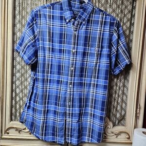 Polo Ralph Lauren Blue Plaid Casual Button Down Shirt
